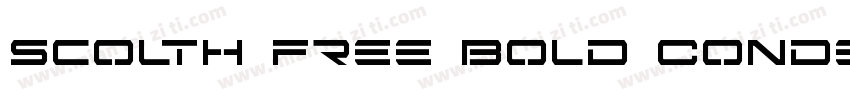 Scolth Free Bold Condensed字体转换